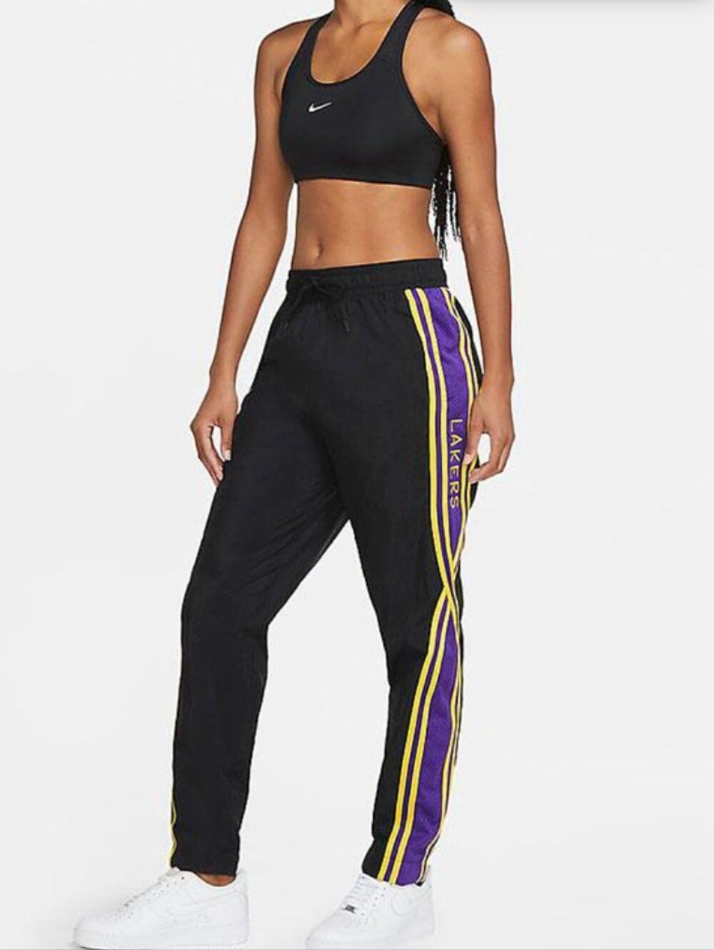 Nike Los Angeles Lakers Courtside Joggers Baseball Women's Pants Size S - Picture 2 of 14